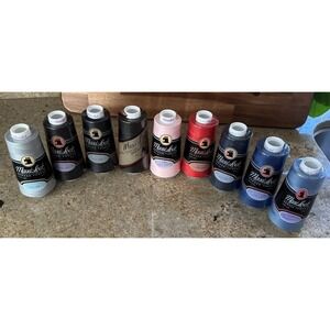 New Lot of 9 Maxi-Lock Serger Thread 3000 Yard Spool Size